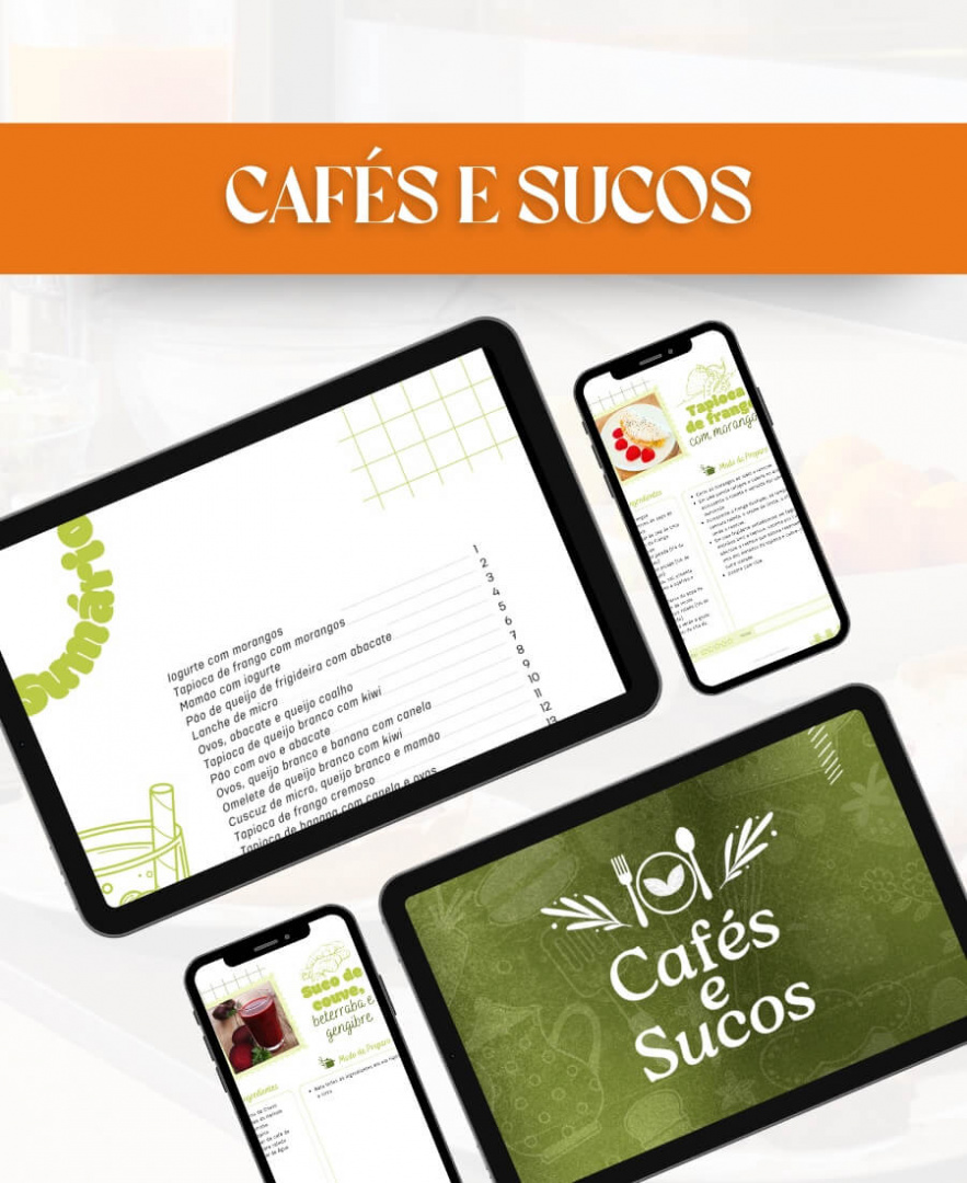 livro digital ebook cafés e sucos misturas do bem