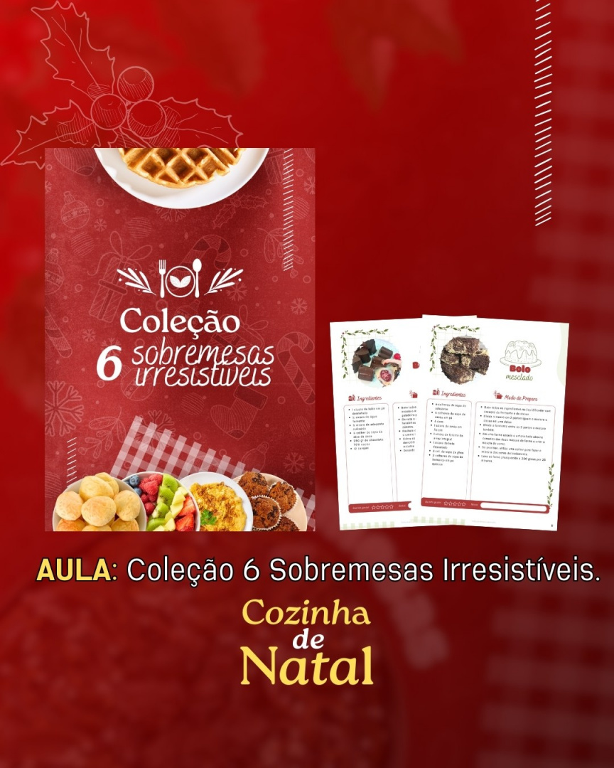 bônus curso cozinha de natal michelle gherardi