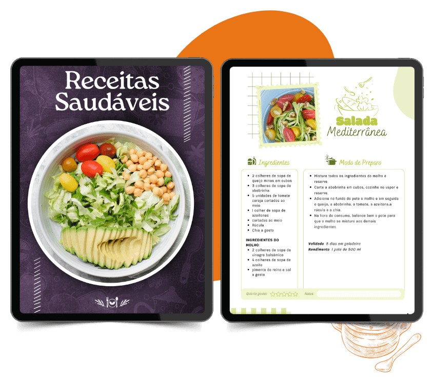 livro de receitas saudáveis